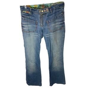 Vintage Y2K 2000s Parasuco Blue Denim Jeans 28x31